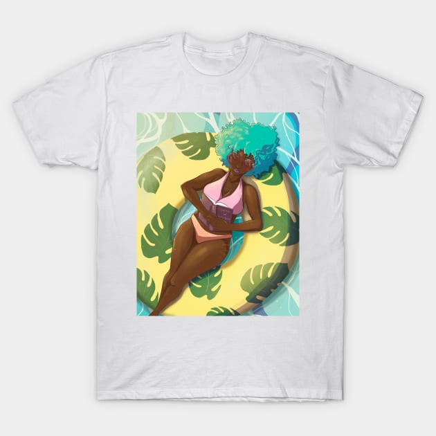 Pool Girl T-Shirt by Cosmic Holiday Studios